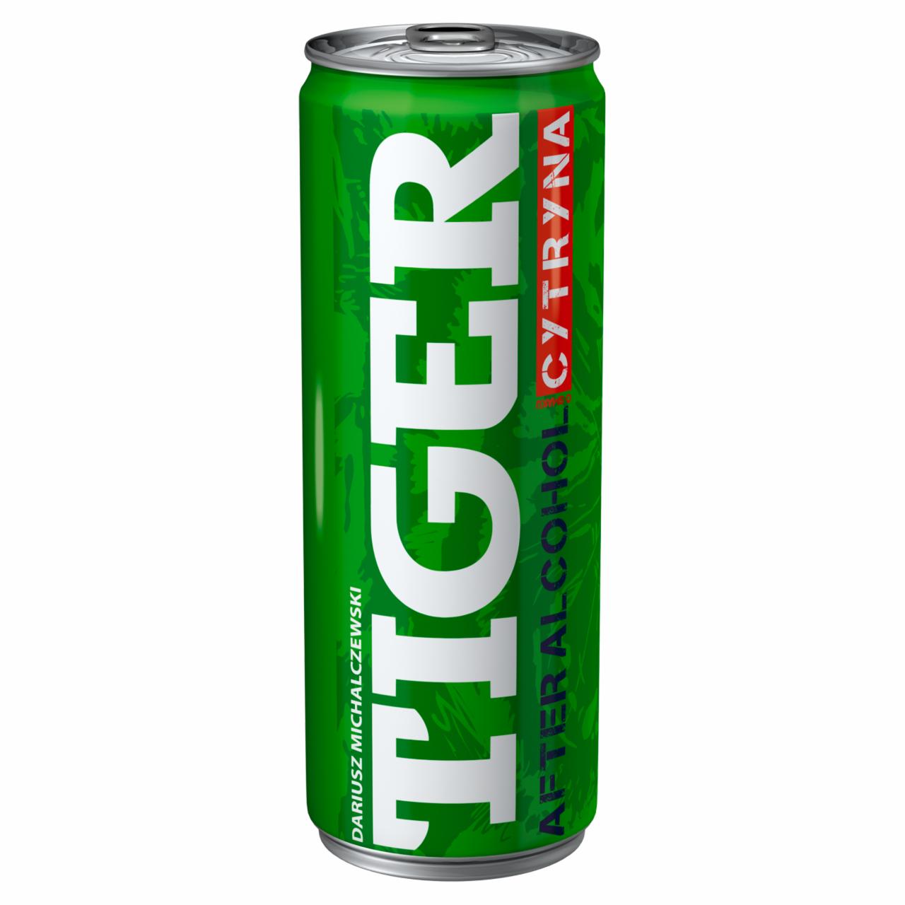 Zdjęcia - Tiger After Alcohol Gazowany napój energetyzujący o smaku cytryny 250 ml