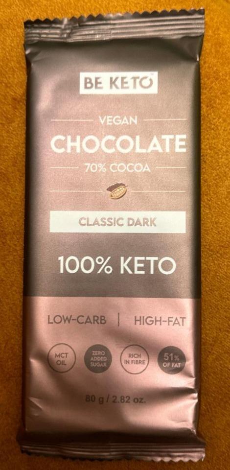 Zdjęcia - 100% Ketogenic chocolate Classic dark Be Keto