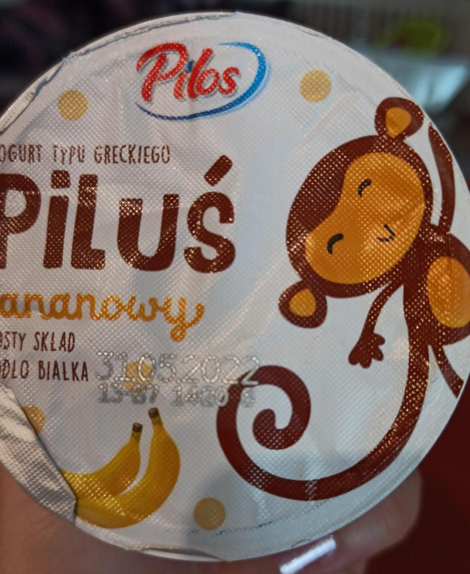Zdjęcia - Jogurt typu greckiego bananowy Piluś Pilos