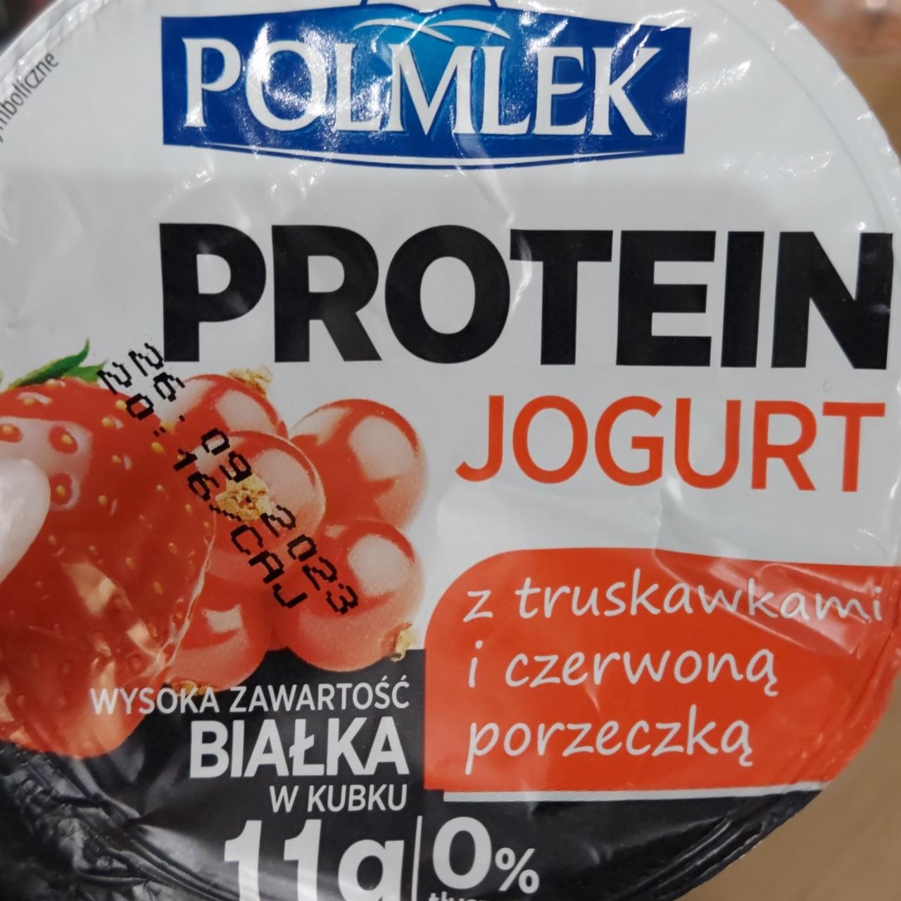 Zdjęcia - Proteinowy Jogurt z truskawkami i czerwoną porzeczką 150 g Polmlek