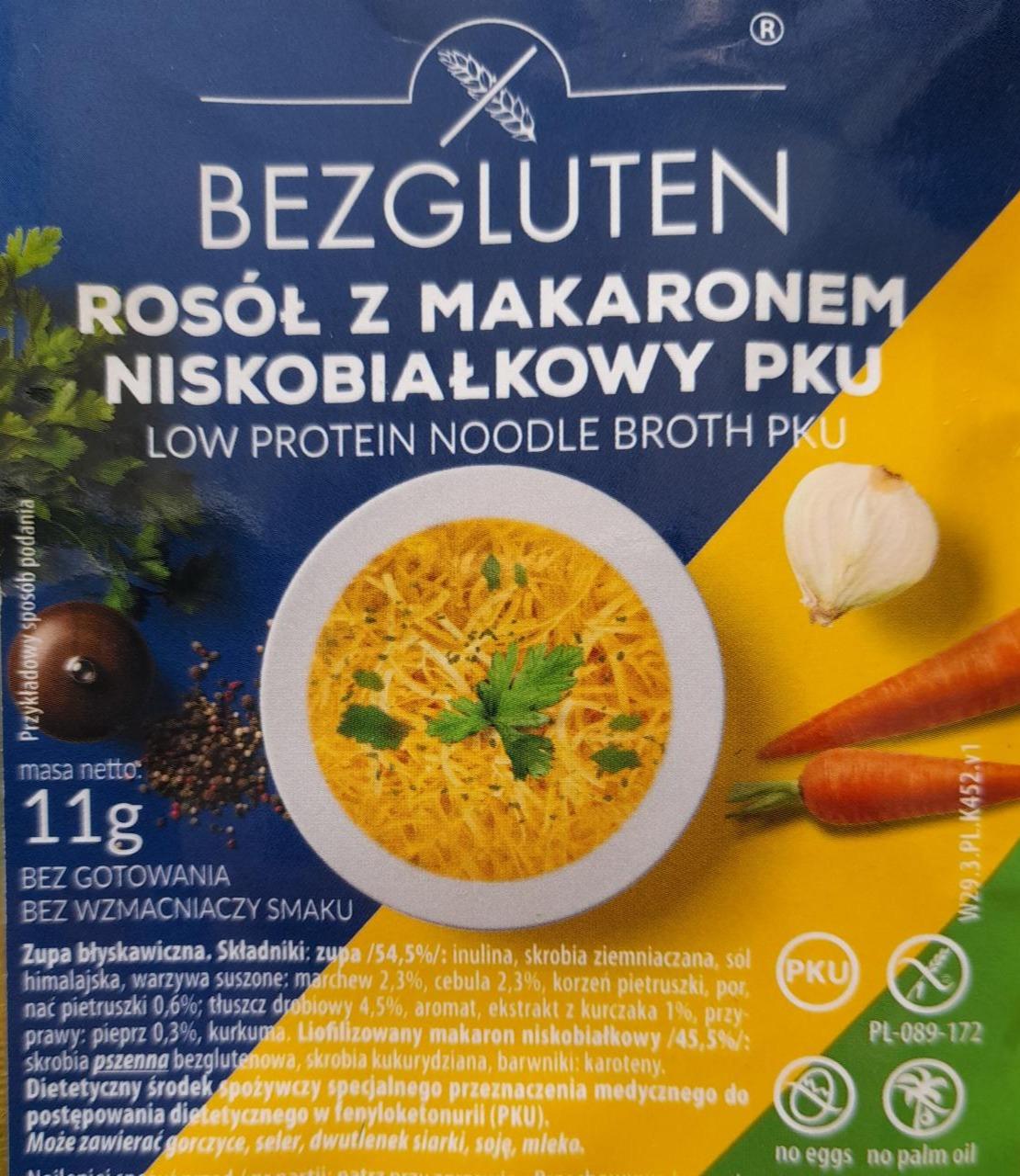 Zdjęcia - Rosół z makaronem niskobiałkowy Bezgluten