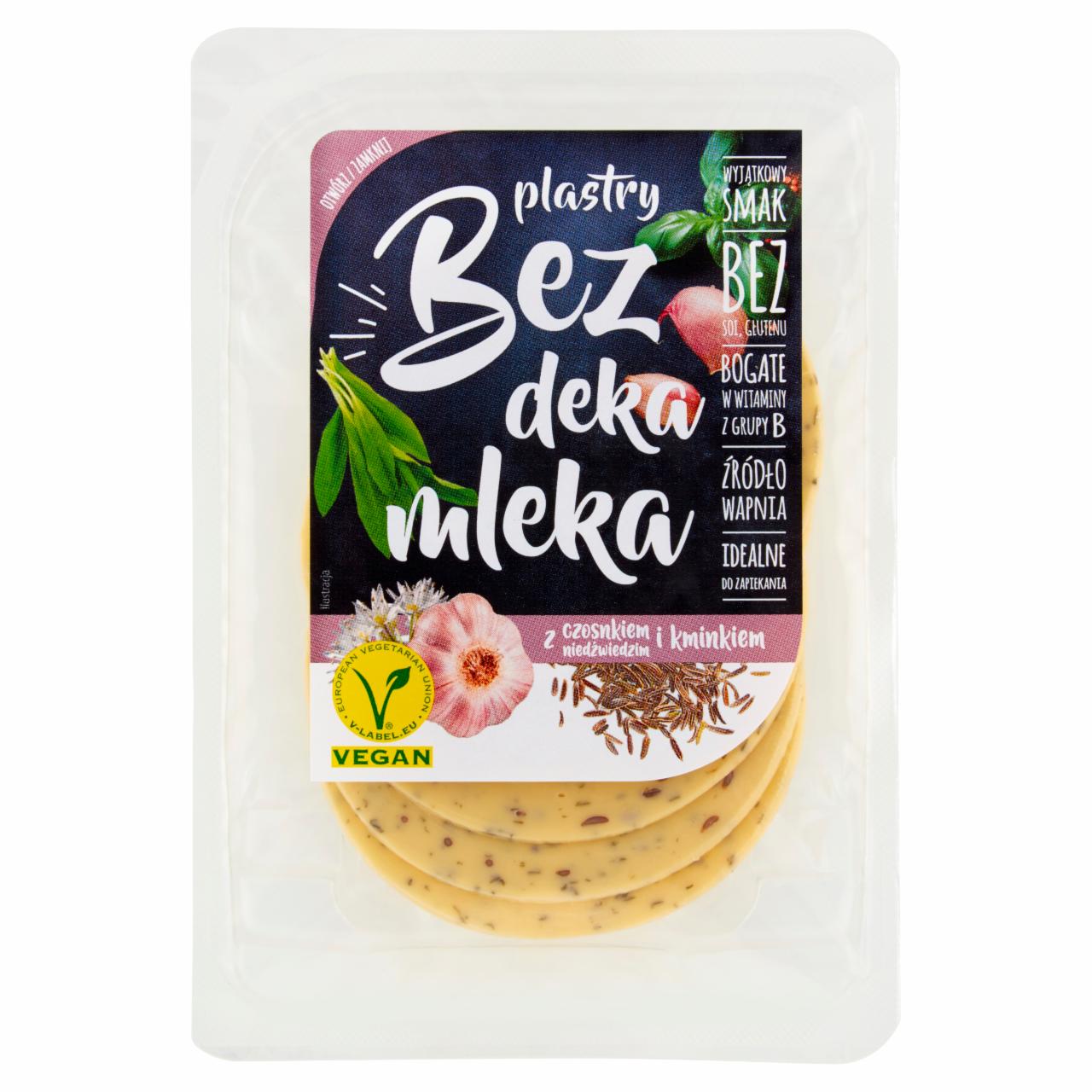 Zdjęcia - Bez deka mleka Plastry z czosnkiem niedźwiedzim i kminkiem 100 g