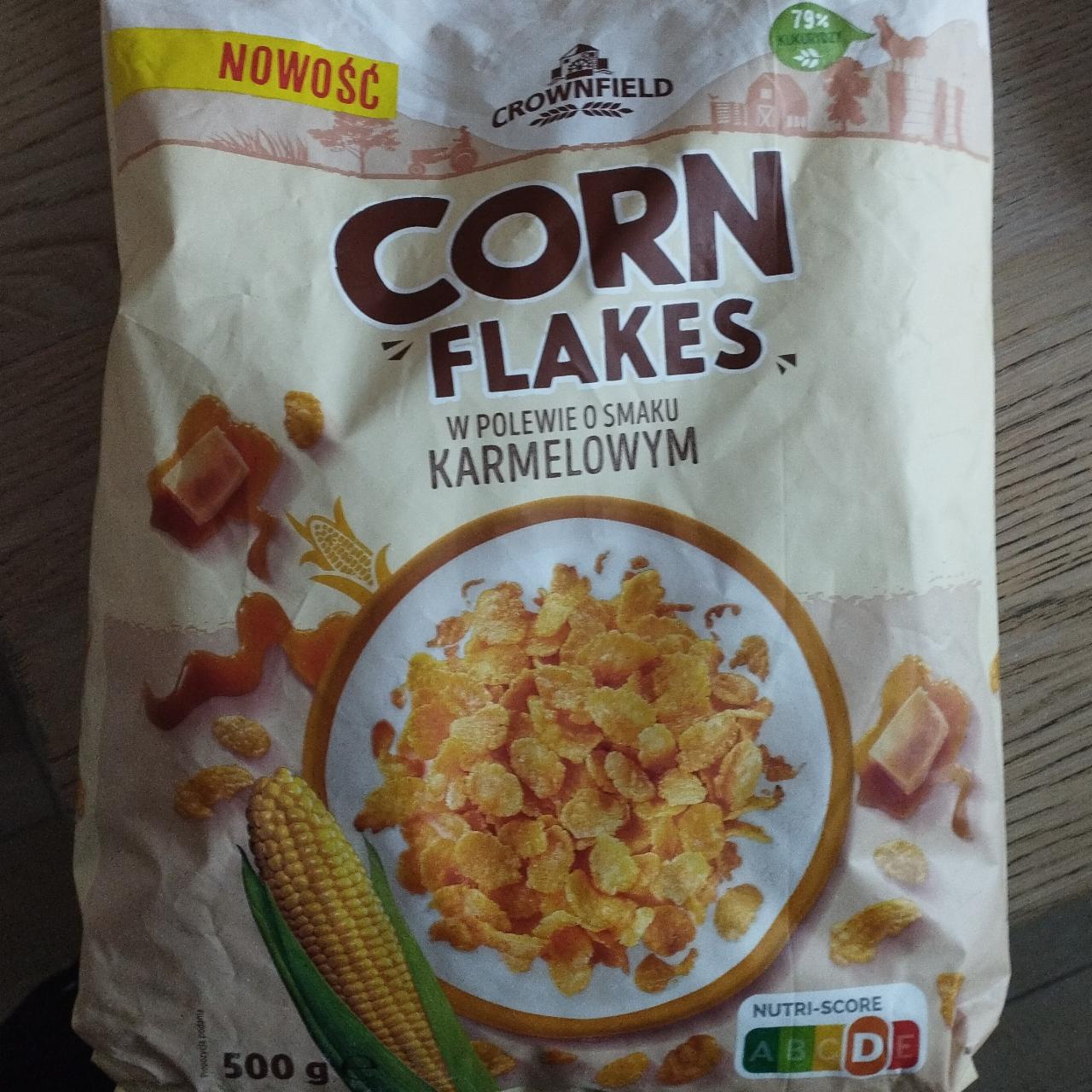 Zdjęcia - Płatki corn flakes w polewie o smaku karmelowym Crownfield