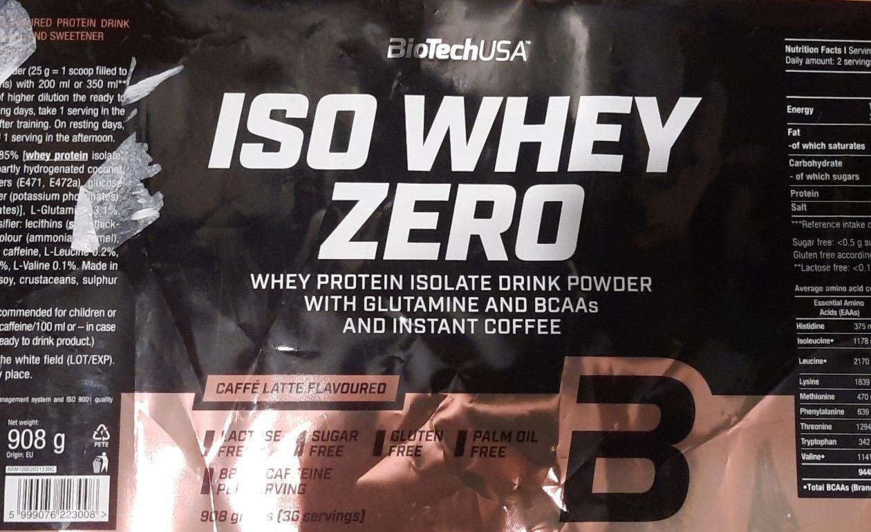 Zdjęcia - Iso whey zero caffe latte flavoured BioTechUSA