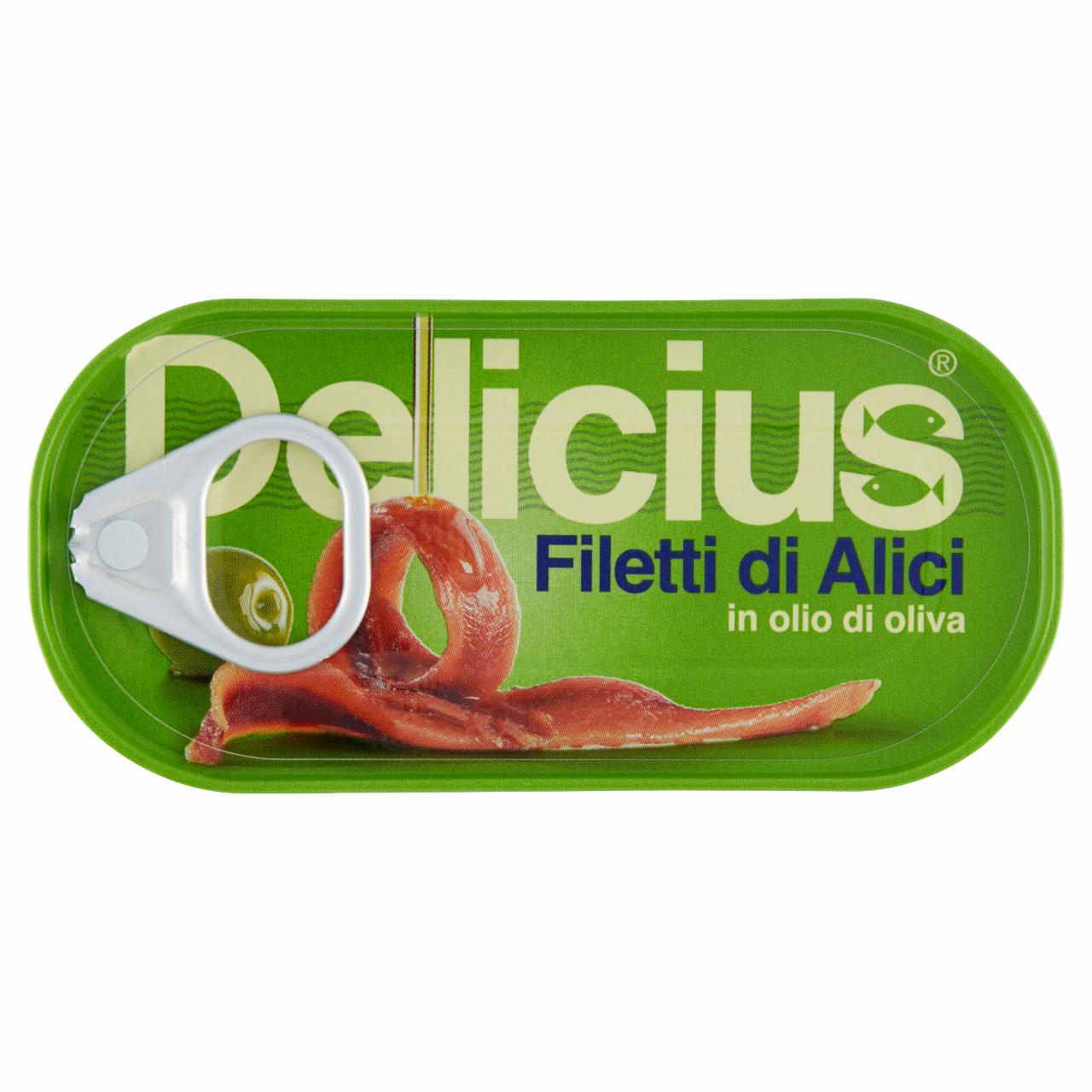 Zdjęcia - Delicius Filety anchois w oliwie z oliwek 46 g