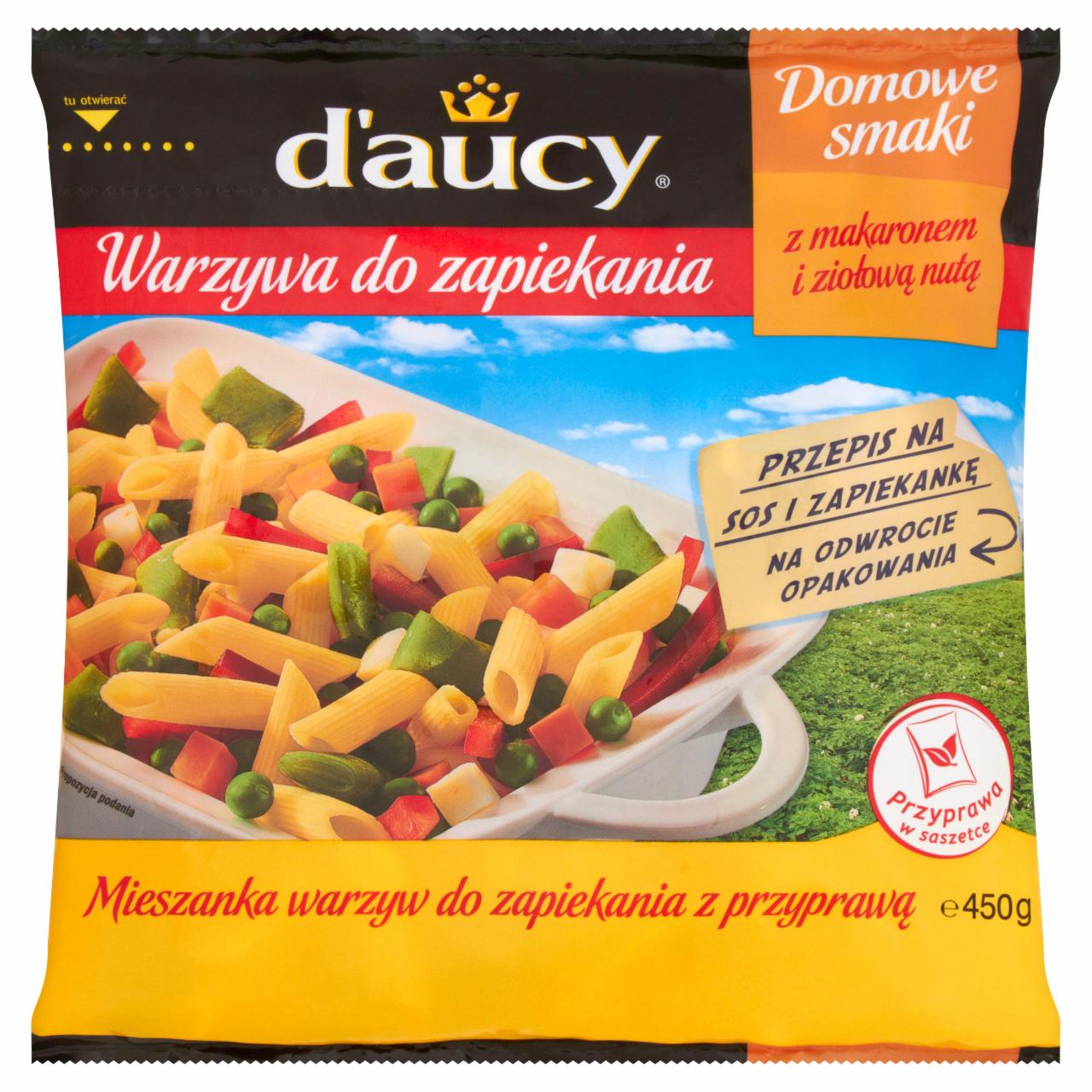 Zdjęcia - d'aucy Domowe smaki Warzywa do zapiekania z makaronem i ziołową nutą 450 g