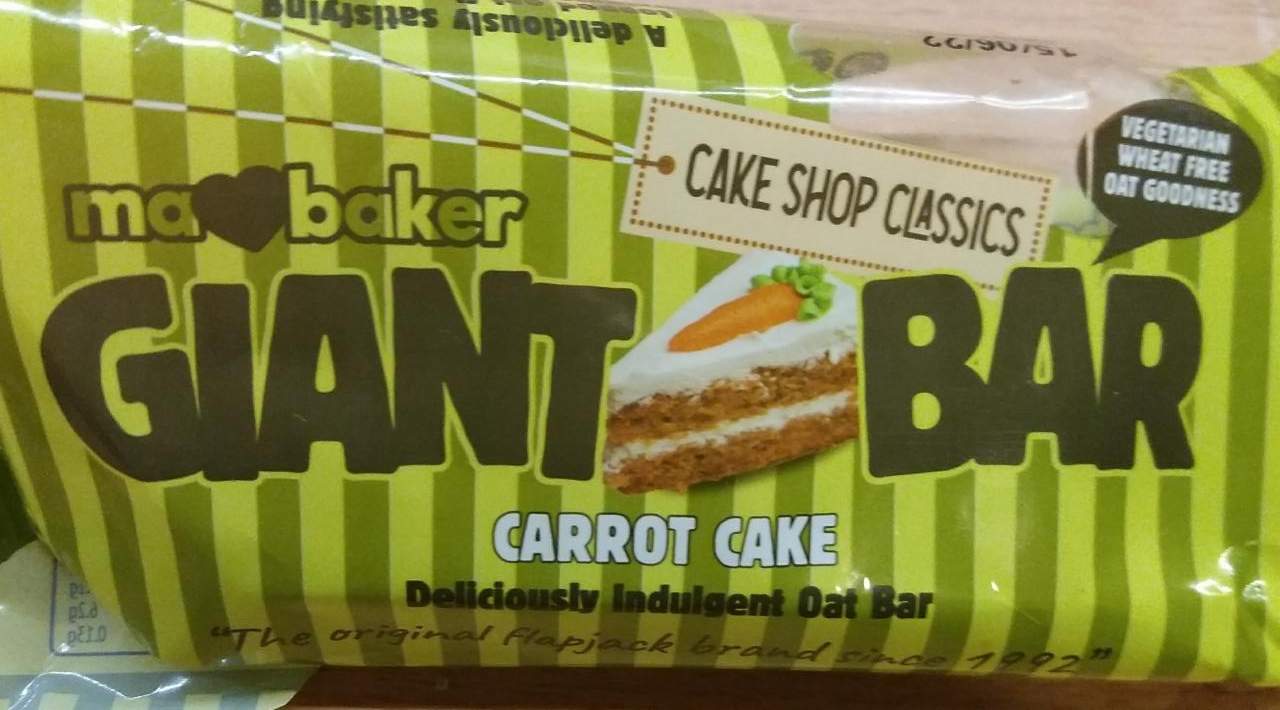 Zdjęcia - Giant Bar Carrot Cake Ma Baker