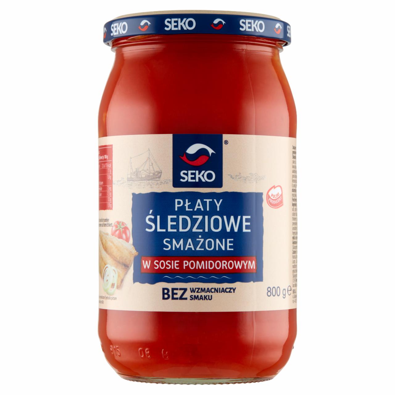 Zdjęcia - Seko Płaty śledziowe smażone w sosie pomidorowym 800 g