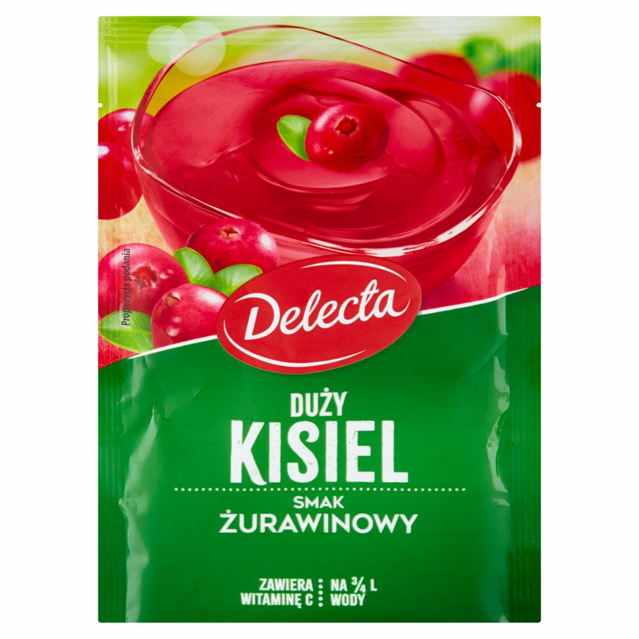 Zdjęcia - Delecta Duży kisiel smak żurawinowy 58 g