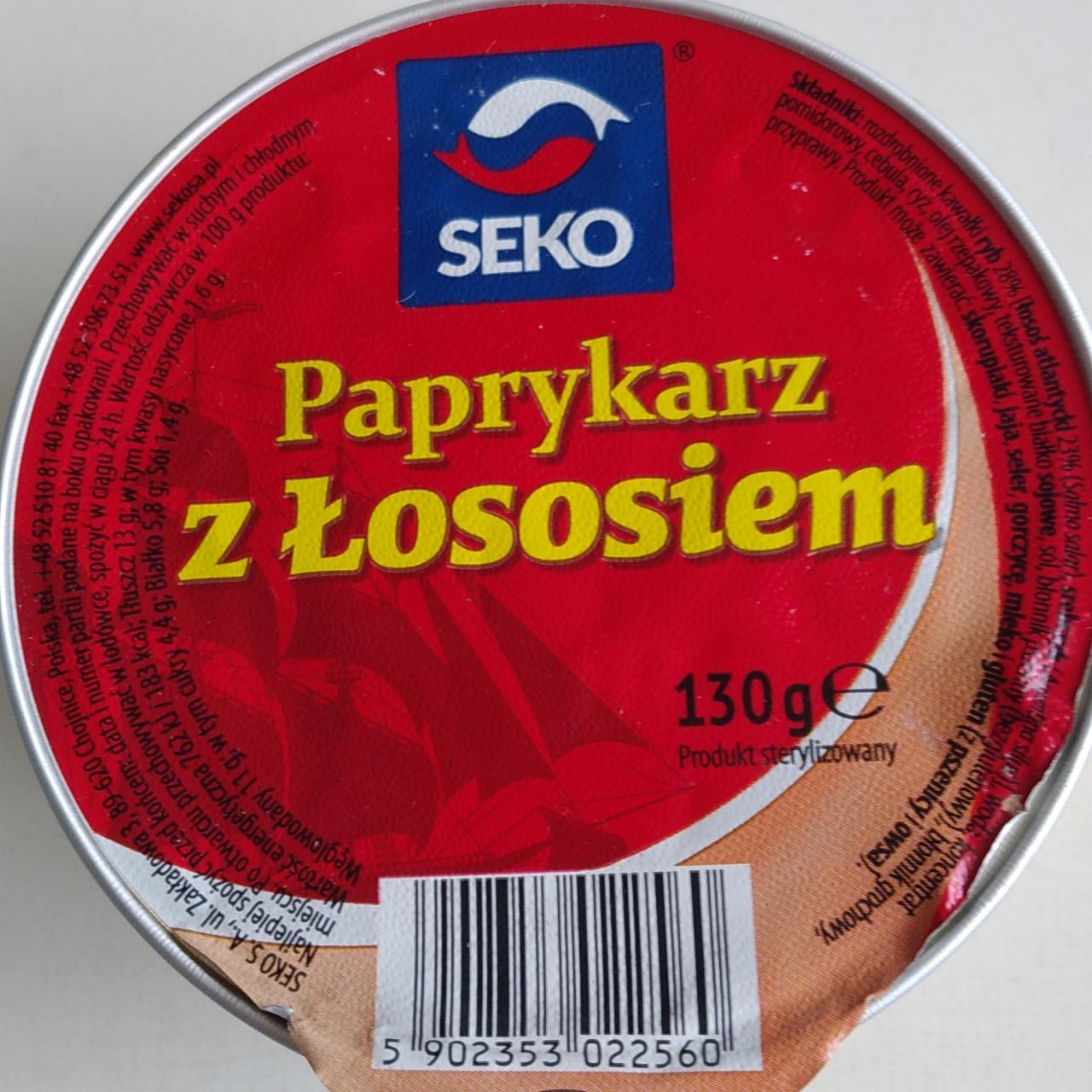 Zdjęcia - Seko Paprykarz z łososiem 130 g