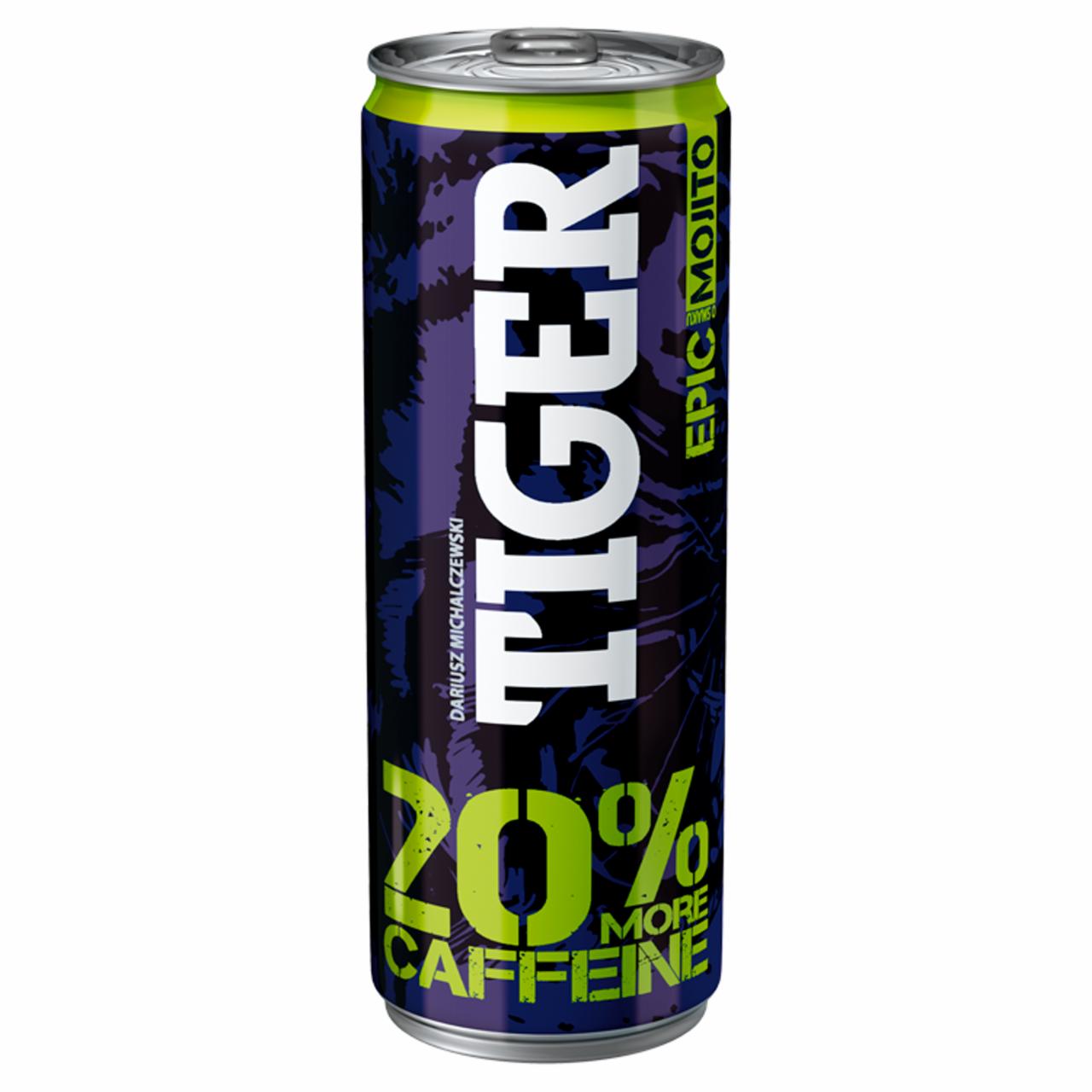 Zdjęcia - Tiger Gazowany napój energetyzujący o smaku mojito 250 ml