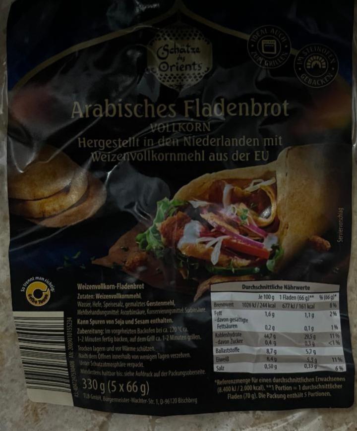 Zdjęcia - Tortille Arabisches Fladenbrot SCHÄTZE DES ORIENTS