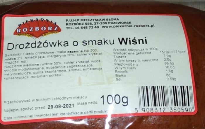 Zdjęcia - drożdżówka o smaku wiśni Rozbórz