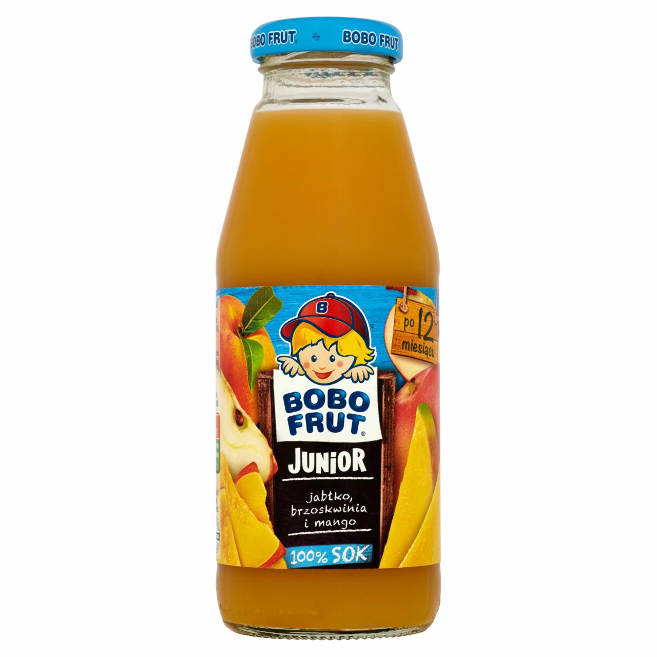 Zdjęcia - Bobo Frut Junior 100% Sok jabłko brzoskwinia i mango po 12 miesiącu 300 ml