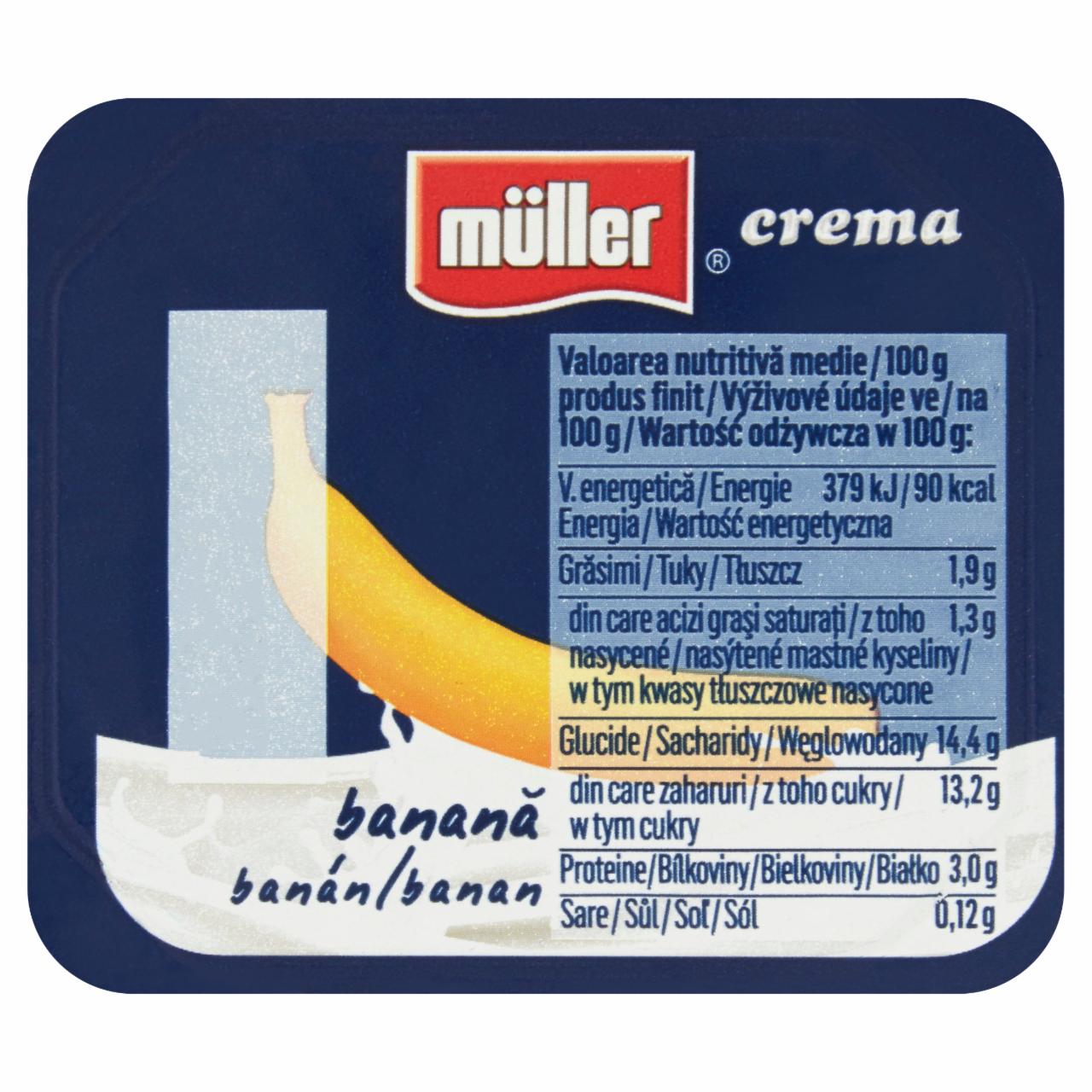 Zdjęcia - Müller Crema Jogurt banan 125 g