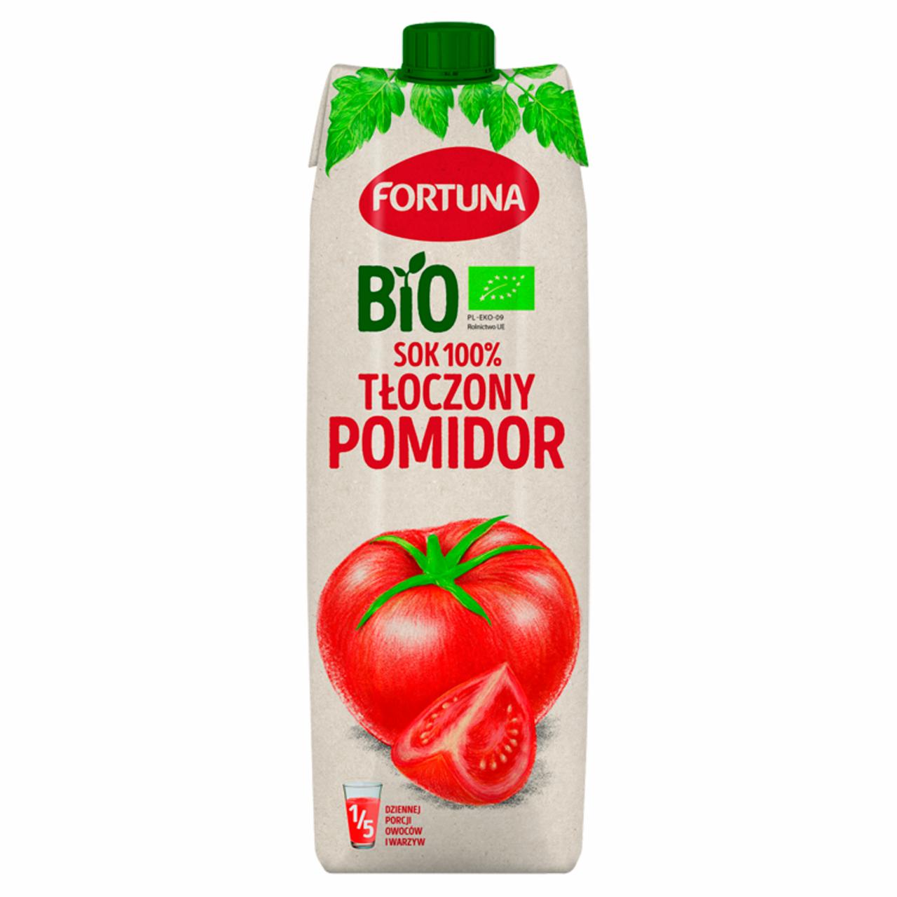 Zdjęcia - Fortuna Bio Sok 100% tłoczony pomidor 1 l
