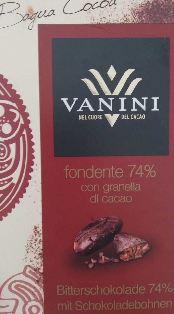 Zdjęcia - Vanini czekolada gorzka z ziarnem kakao