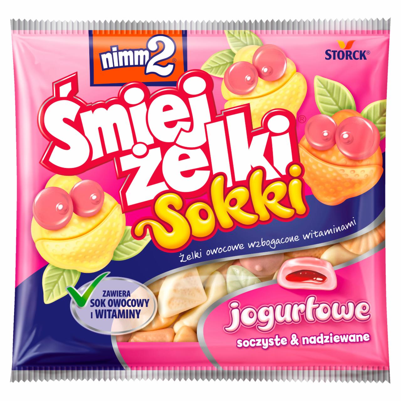 Zdjęcia - nimm2 Śmiejżelki Sokki jogurtowe Żelki owocowe wzbogacone witaminami 90 g