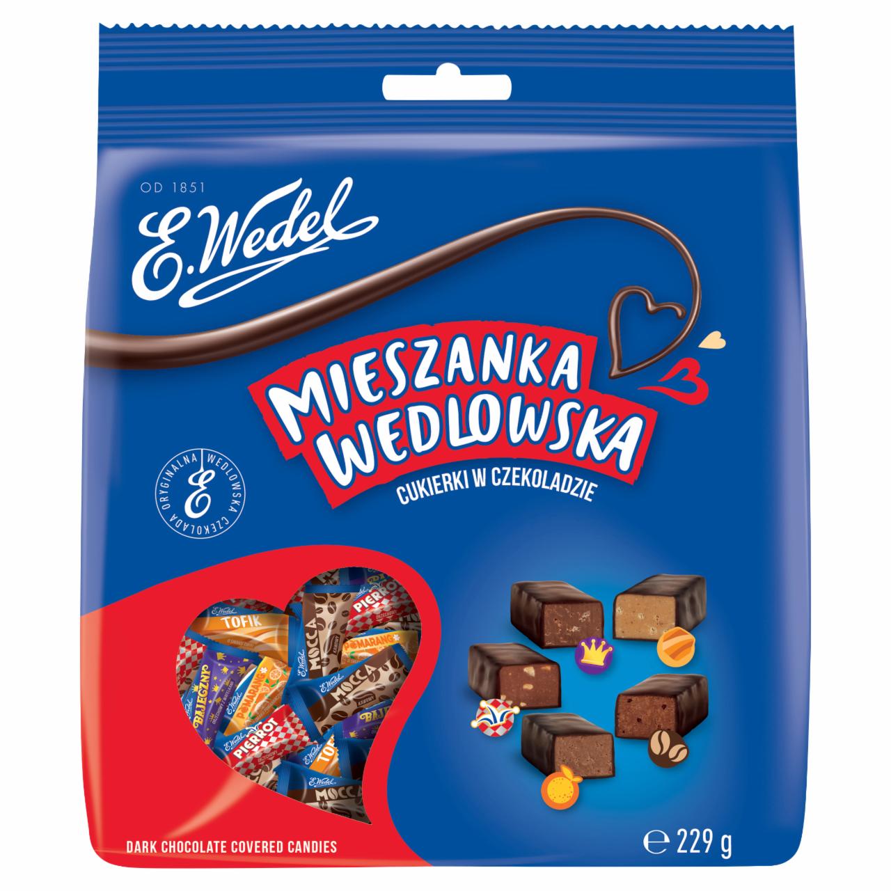 Zdjęcia - E. Wedel Mieszanka Wedlowska Cukierki w czekoladzie deserowej 229 g
