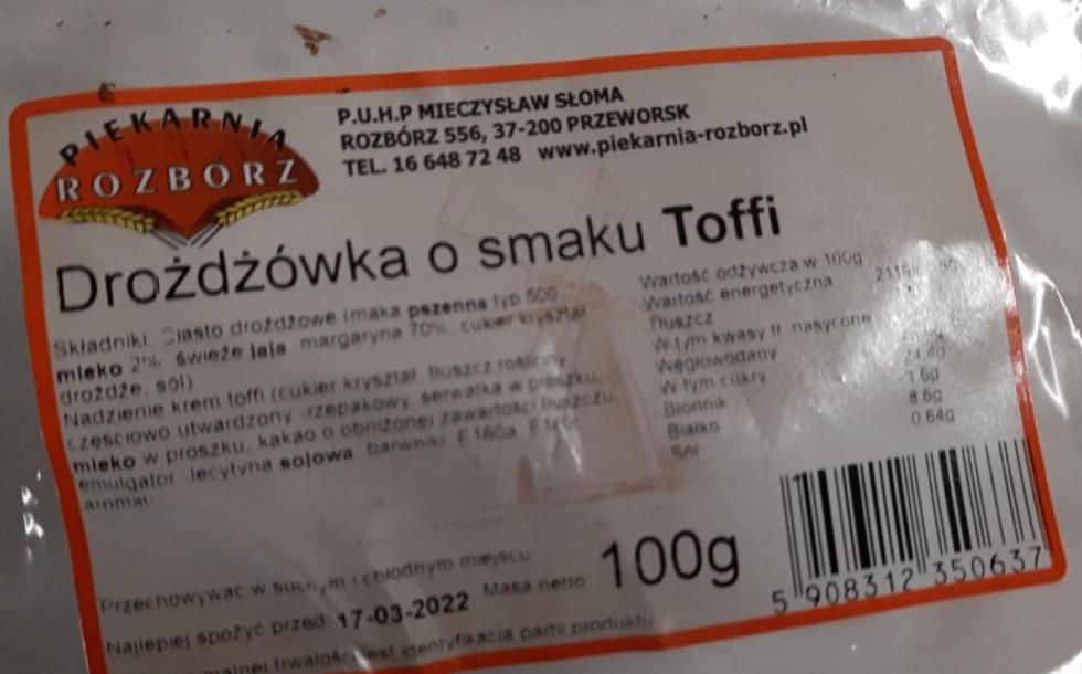 Zdjęcia - drożdżówka o smaku Toffi Piekarnia Rozbórz