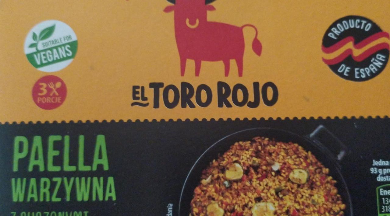 Zdjęcia - Paella warzywna El Toro Rojo