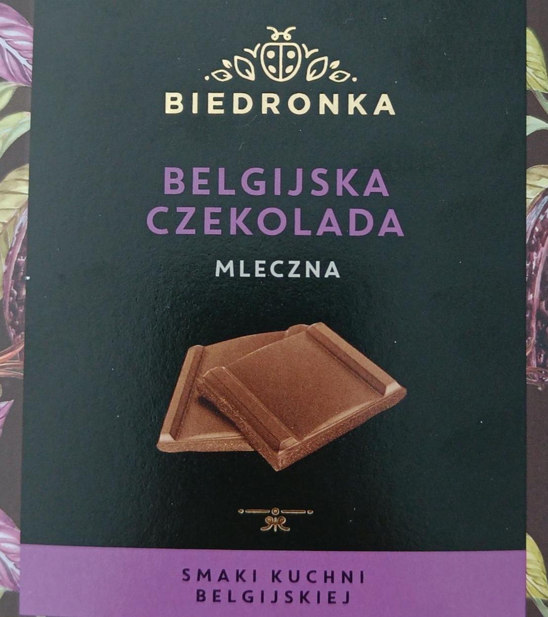 Zdjęcia - Belgijska czekolada mleczna Biedronka