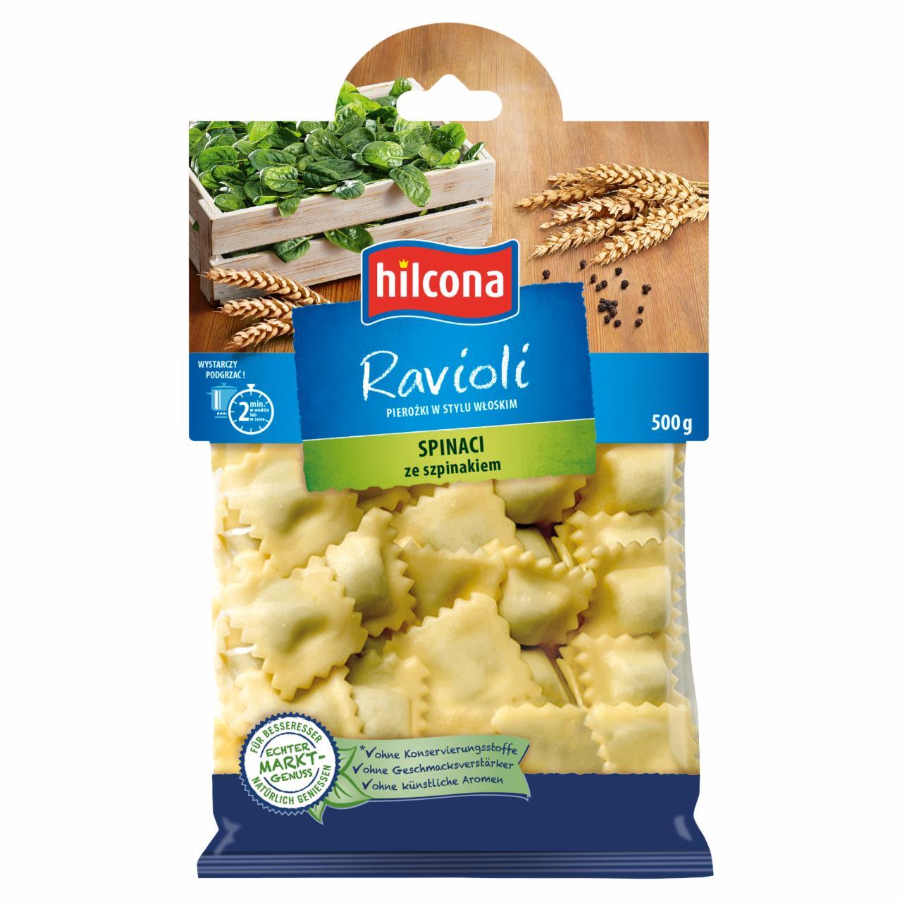 Zdjęcia - Hilcona Ravioli ze szpinakiem 500 g