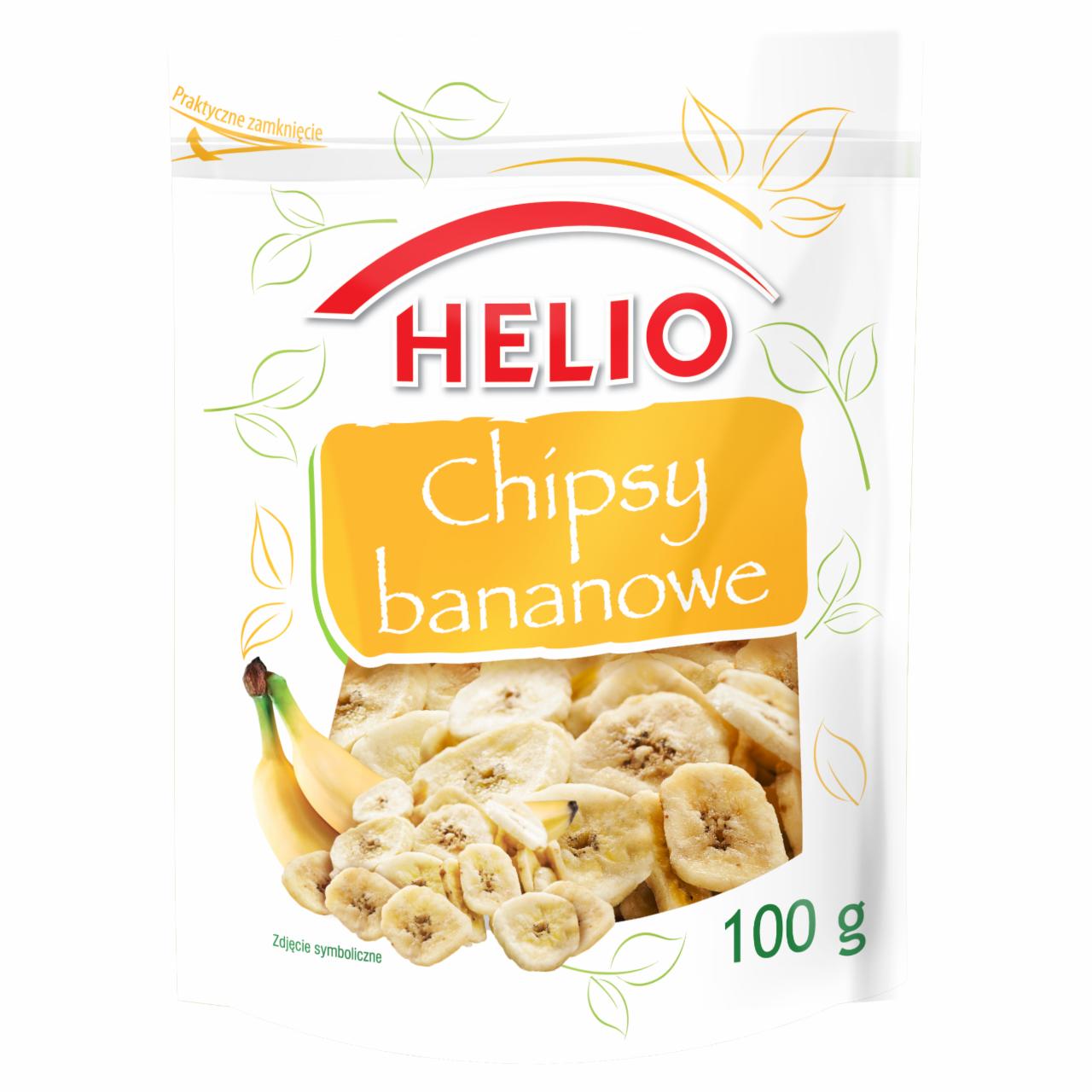 Zdjęcia - Helio Chipsy bananowe 100 g
