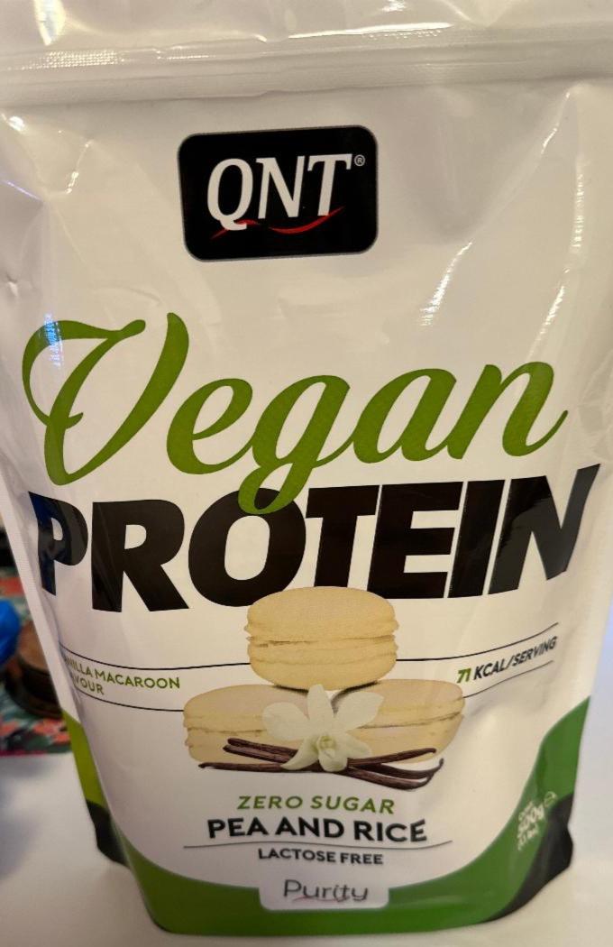 Zdjęcia - Vegan protein Vanilla Macaroon QNT