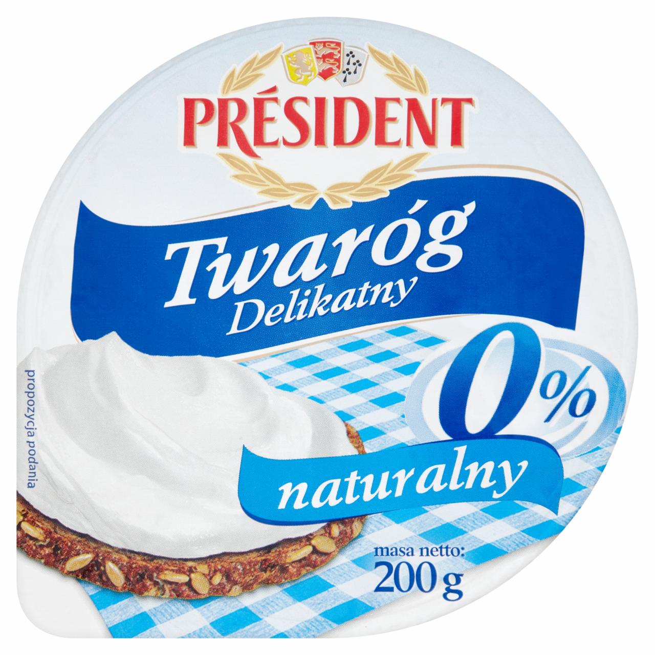 Zdjęcia - Président Twaróg Delikatny naturalny 0% 200 g