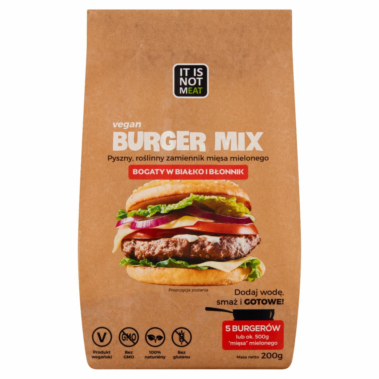 Zdjęcia - It is not mEAT Burger Mix Roślinny zamiennik mięsa mielonego 200 g
