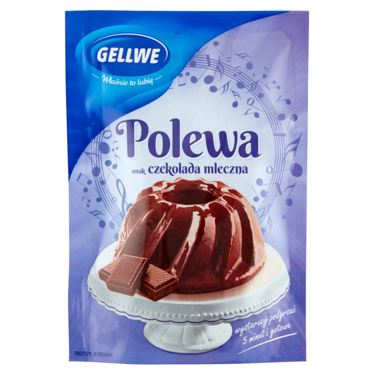 Zdjęcia - Gellwe Polewa smak czekolada mleczna 80 g