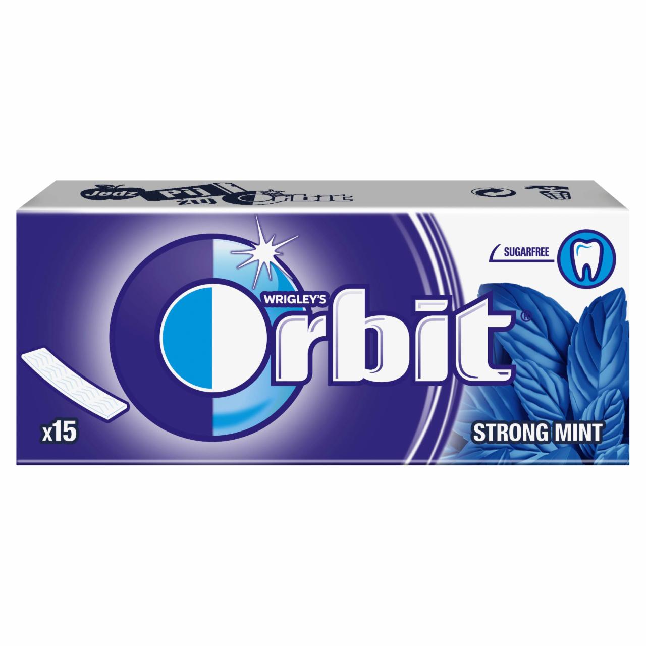 Zdjęcia - Orbit Strong Mint Guma do żucia bez cukru 39 g (15 listków)