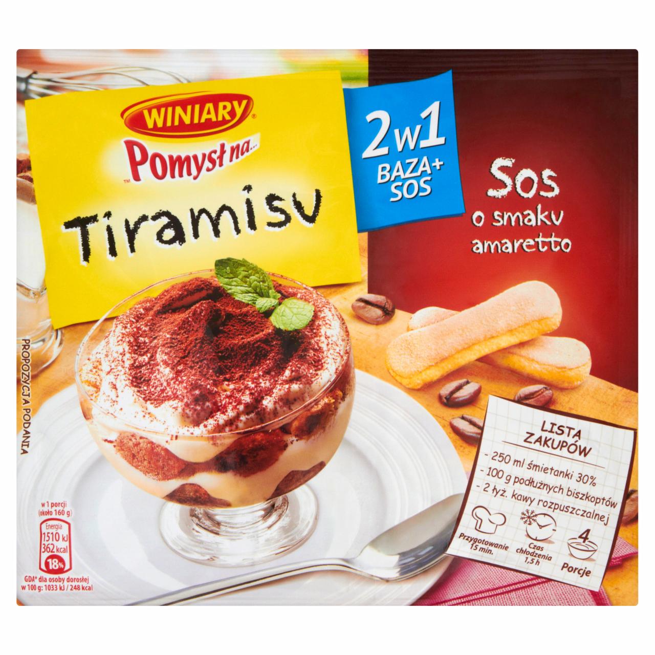 Zdjęcia - Winiary Pomysł na... Tiramisu 80 g