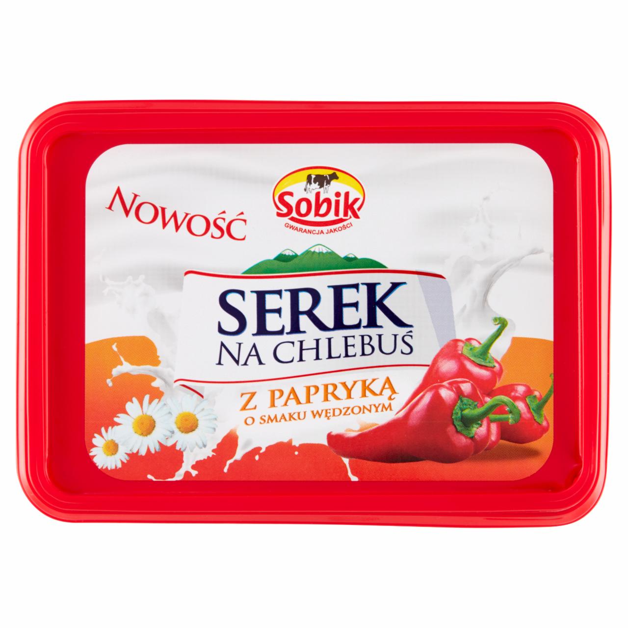 Zdjęcia - Sobik Serek na chlebuś z papryką o smaku wędzonym 125 g