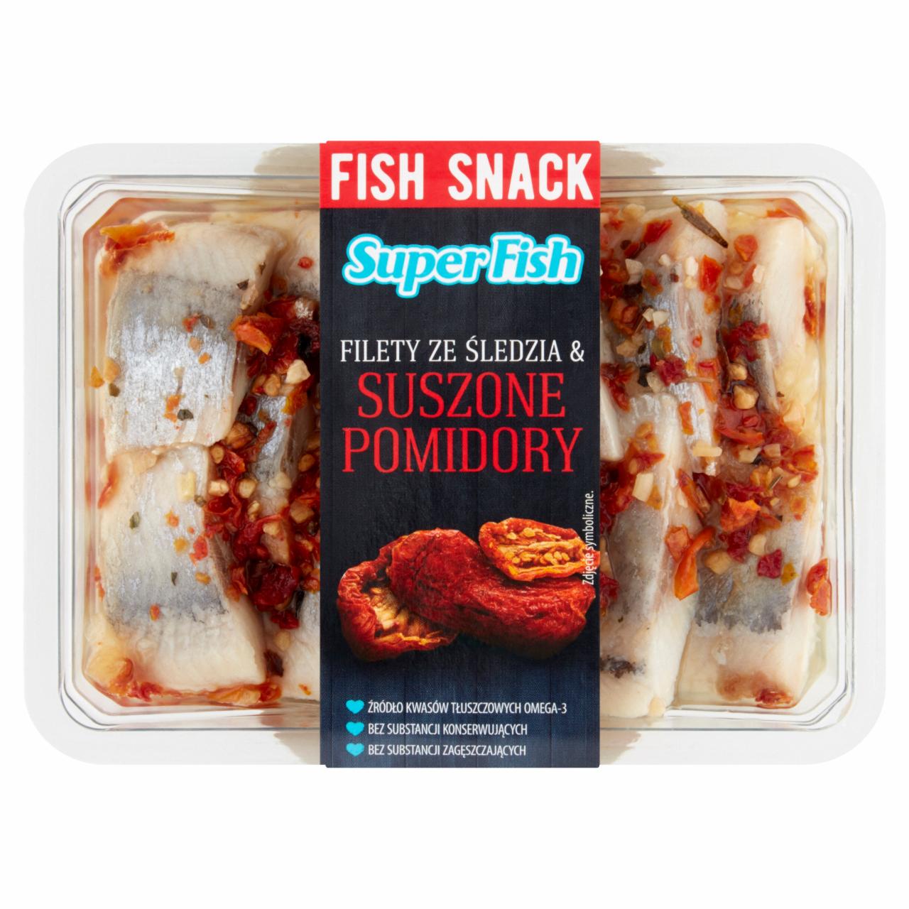 Zdjęcia - SuperFish Filety ze śledzia & suszone pomidory 200 g