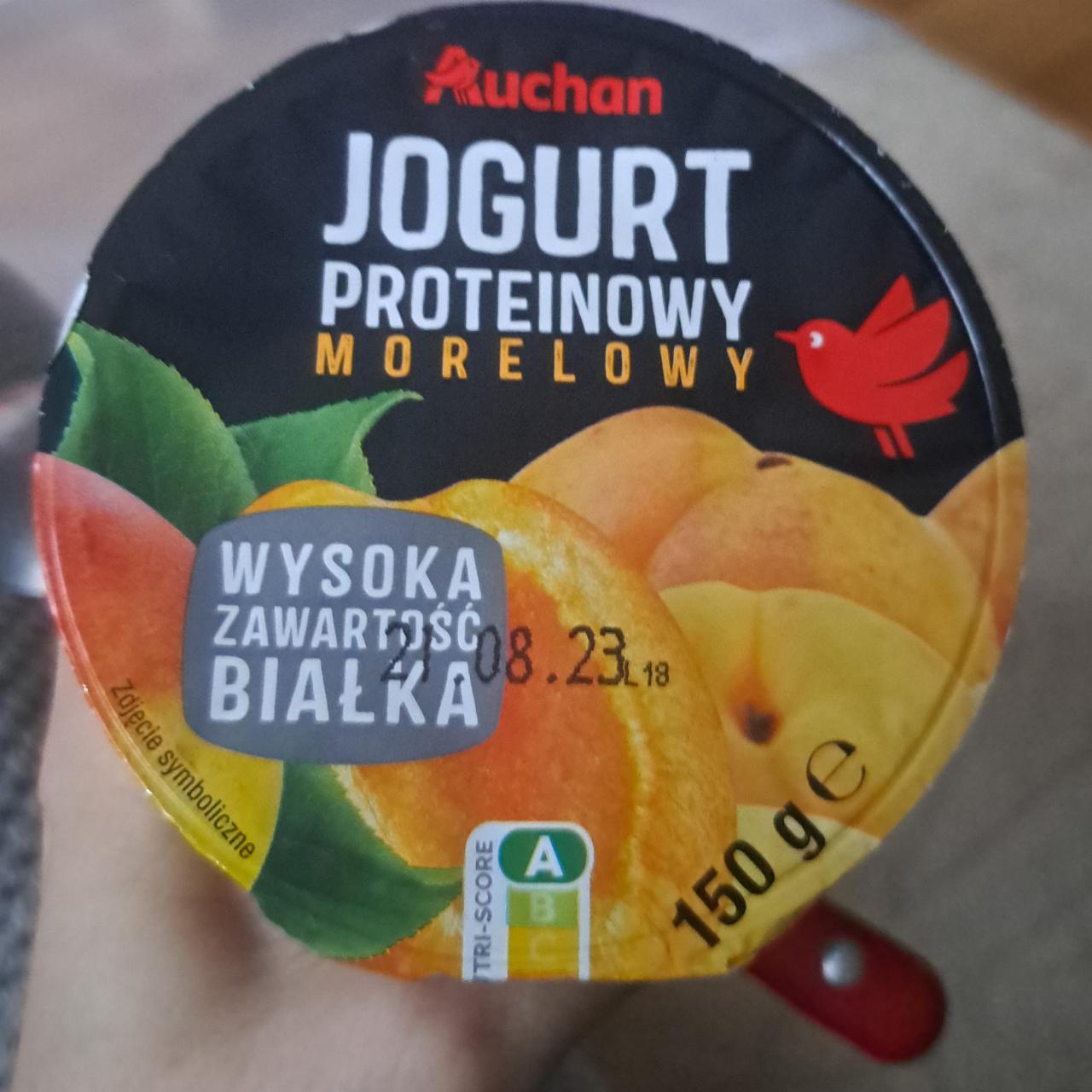 Zdjęcia - Jogurt proteinowy morelowy Auchan