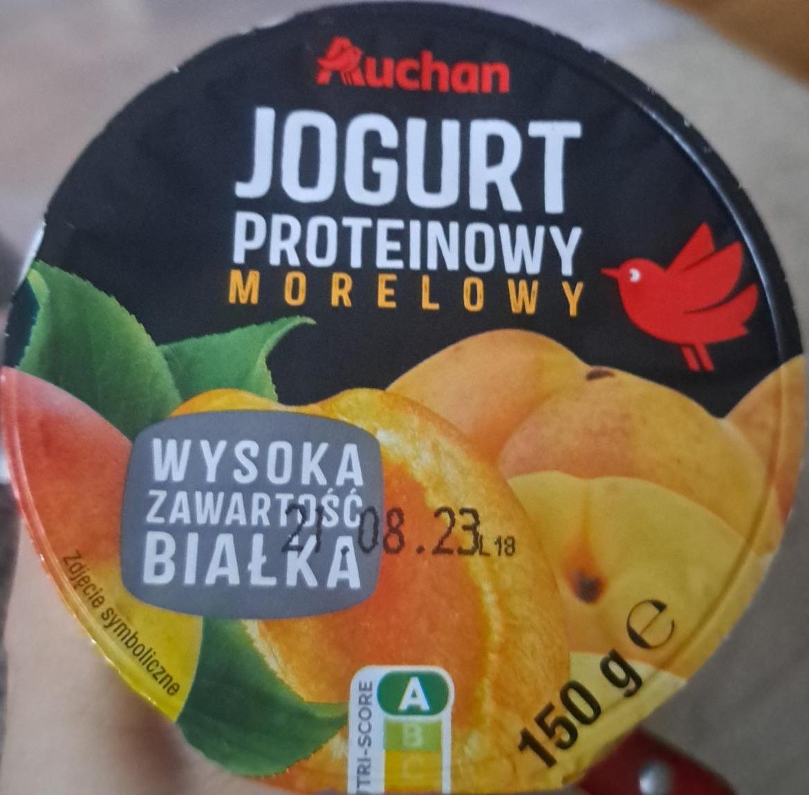 Zdjęcia - Jogurt proteinowy morelowy Auchan