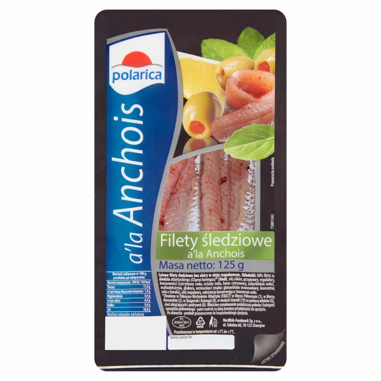 Zdjęcia - Polarica Filety śledziowe a'la Anchois 125 g