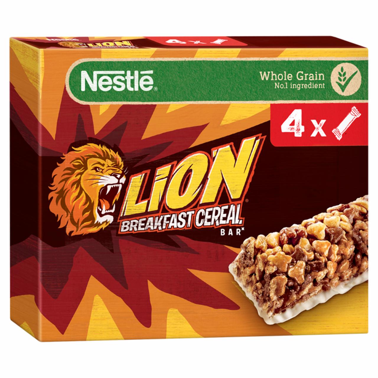 Zdjęcia - Nestlé Lion Śniadaniowy baton zbożowy 100 g (4 x 25 g)