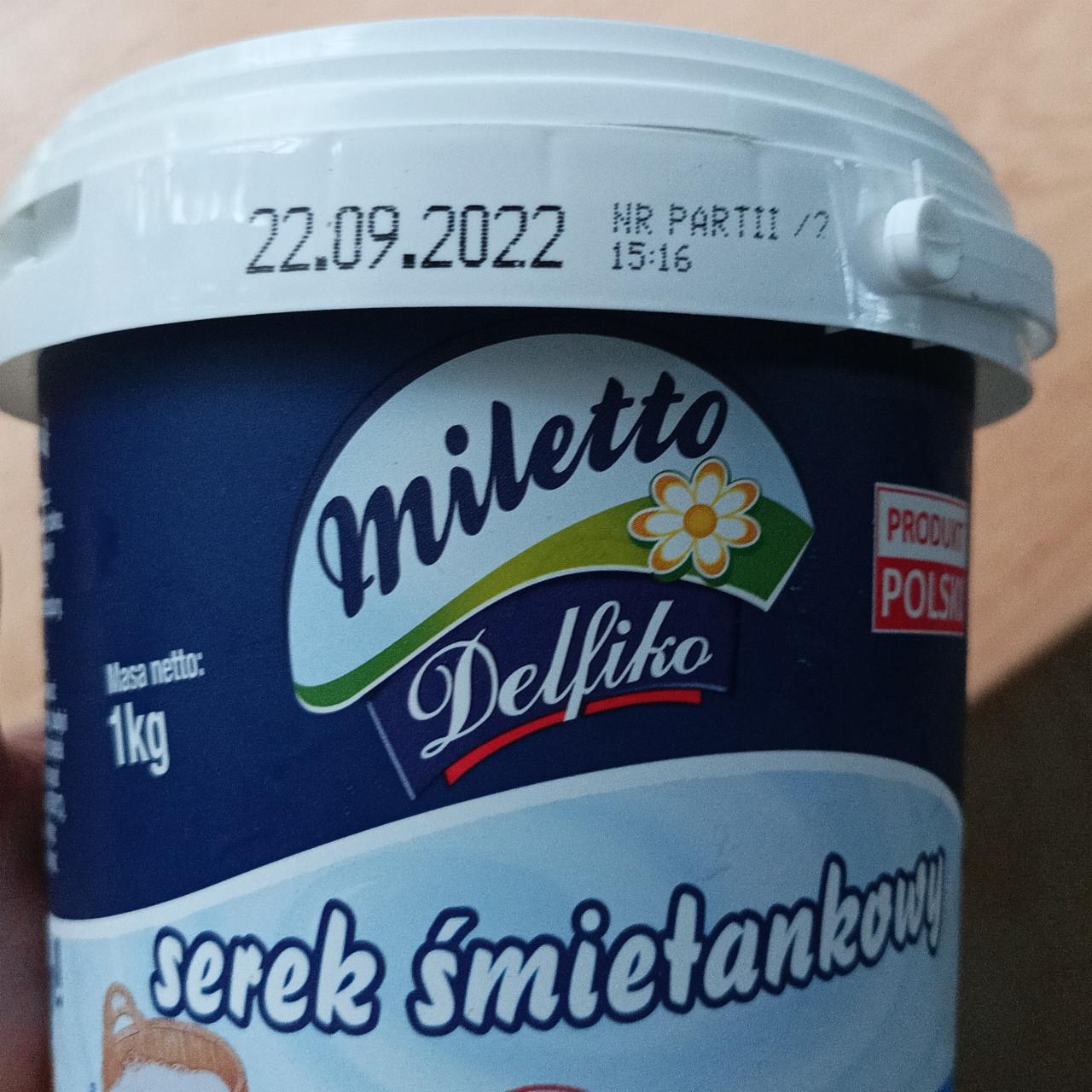 Zdjęcia - Serek śmietankowy Delfiko Miletto