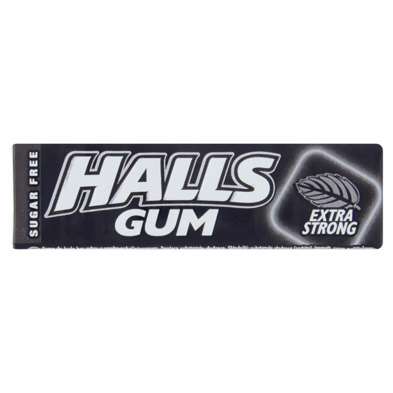 Zdjęcia - Halls Gum Guma do żucia bez cukru o smaku eukaliptusowym 14 g