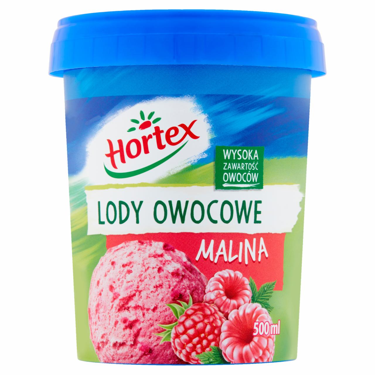 Zdjęcia - Hortex Lody owocowe malina 500 ml