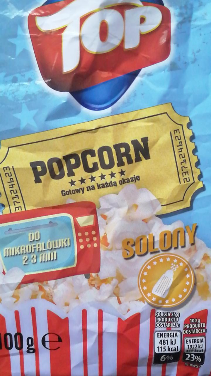 Zdjęcia - Popcorn Solony do mikrofalówki Top