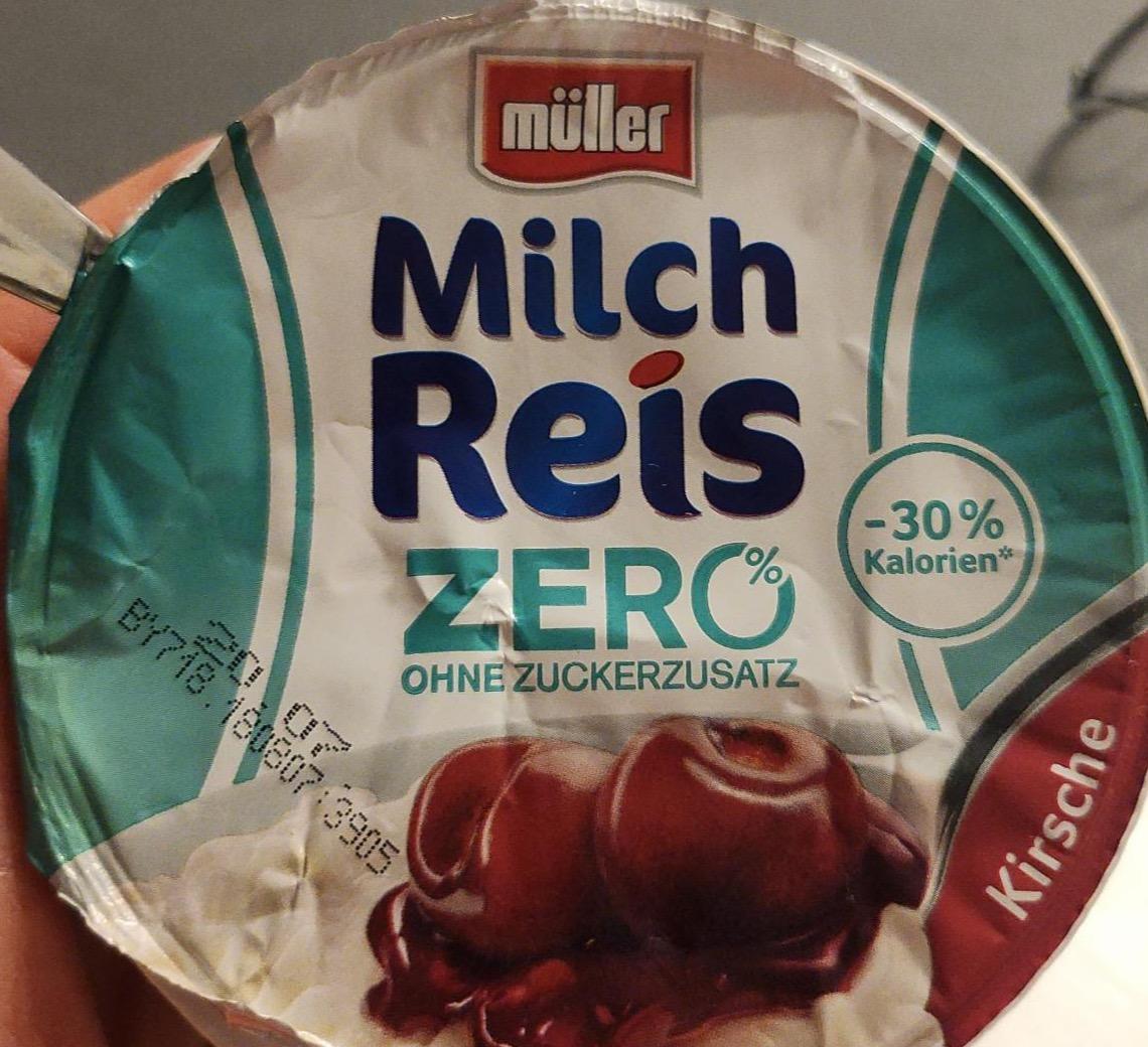 Zdjęcia - Milch Reis Zero ohne zuckerzusatz Kirsche Müller