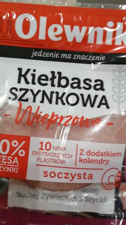 Zdjęcia - Olewnik Kiełbasa szynkowa wieprzowa 90 g