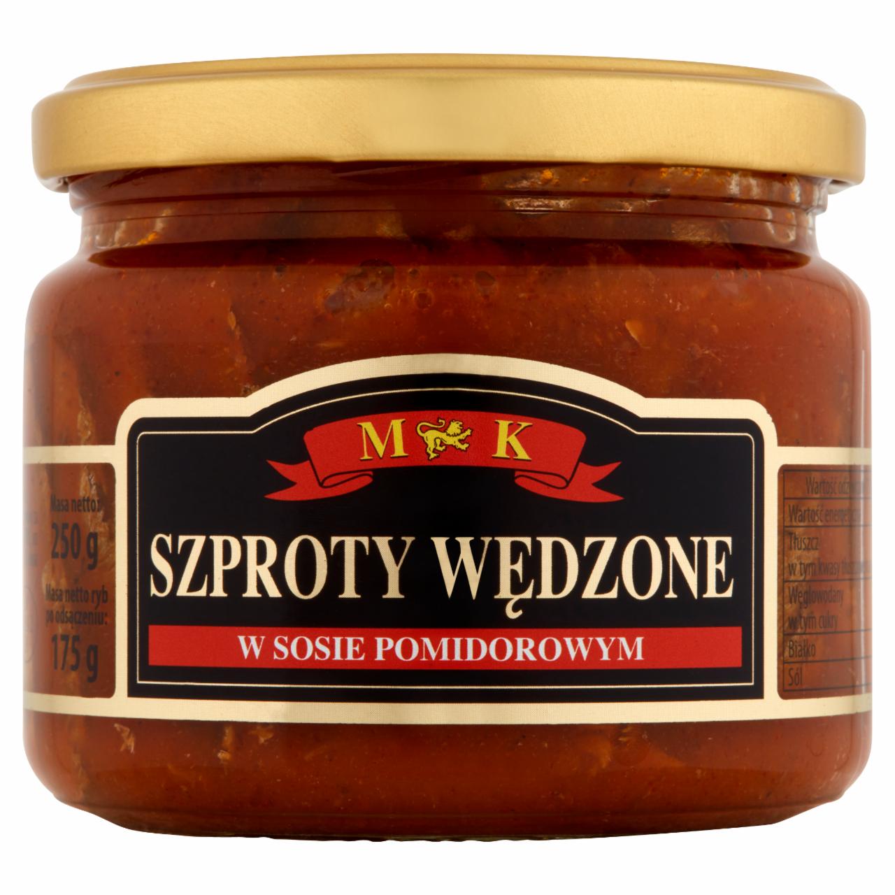 Zdjęcia - MK Szproty wędzone w sosie pomidorowym 250 g