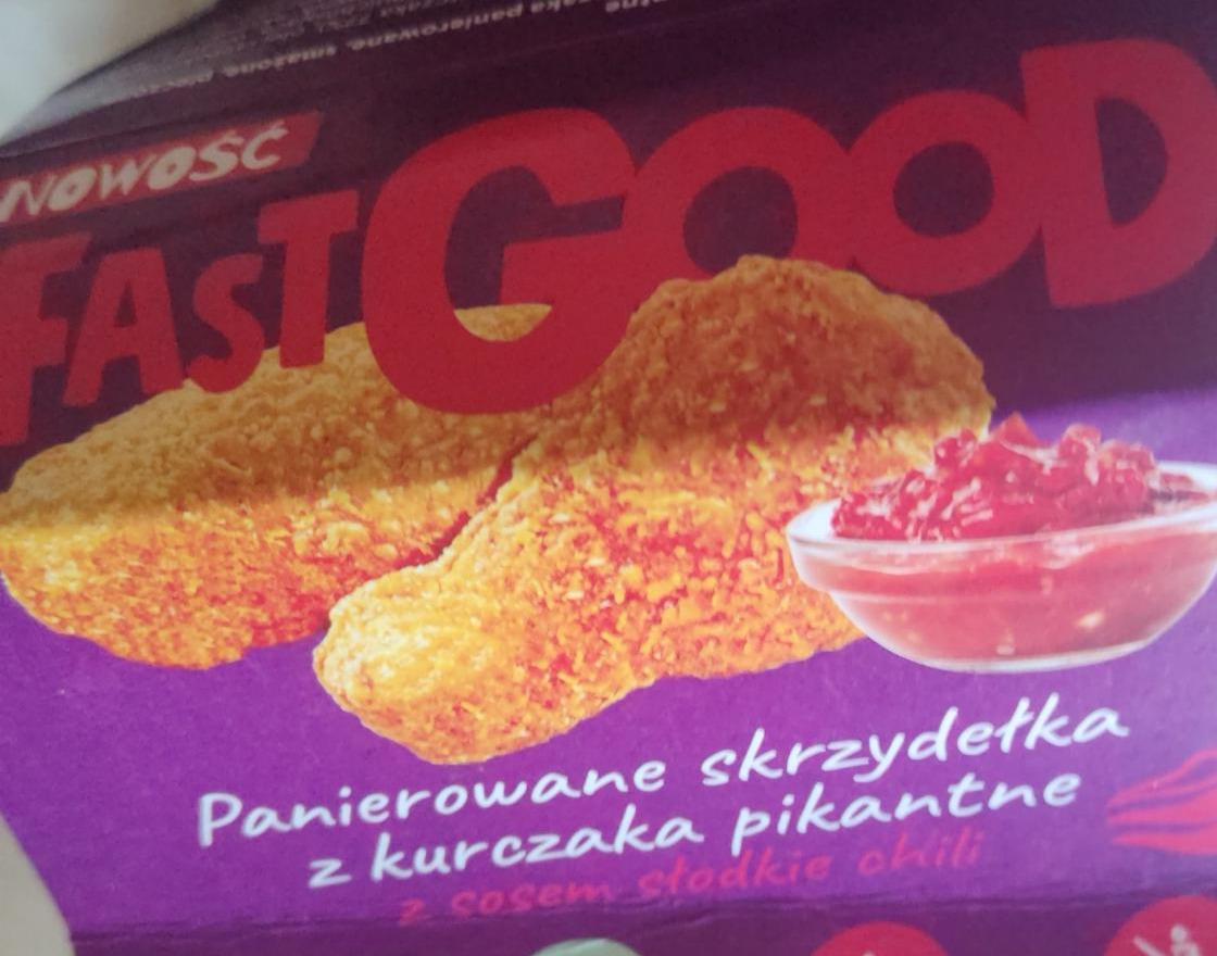 Zdjęcia - Panierowane skrzydełka z kurczaka pikantne z sosem słodkie chili FastGood