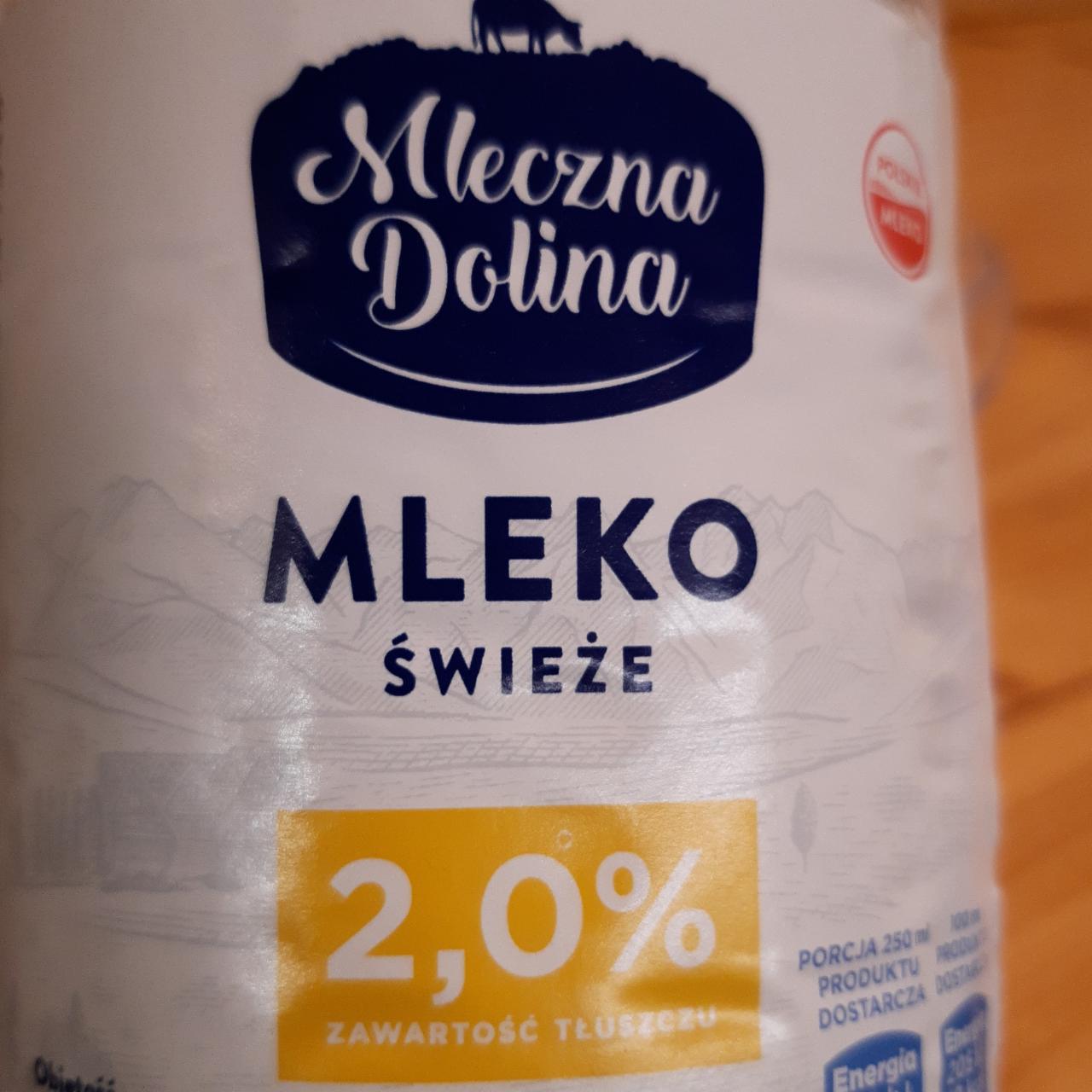 Zdjęcia - Mleko swieze 2,0% Mleczna Dolina