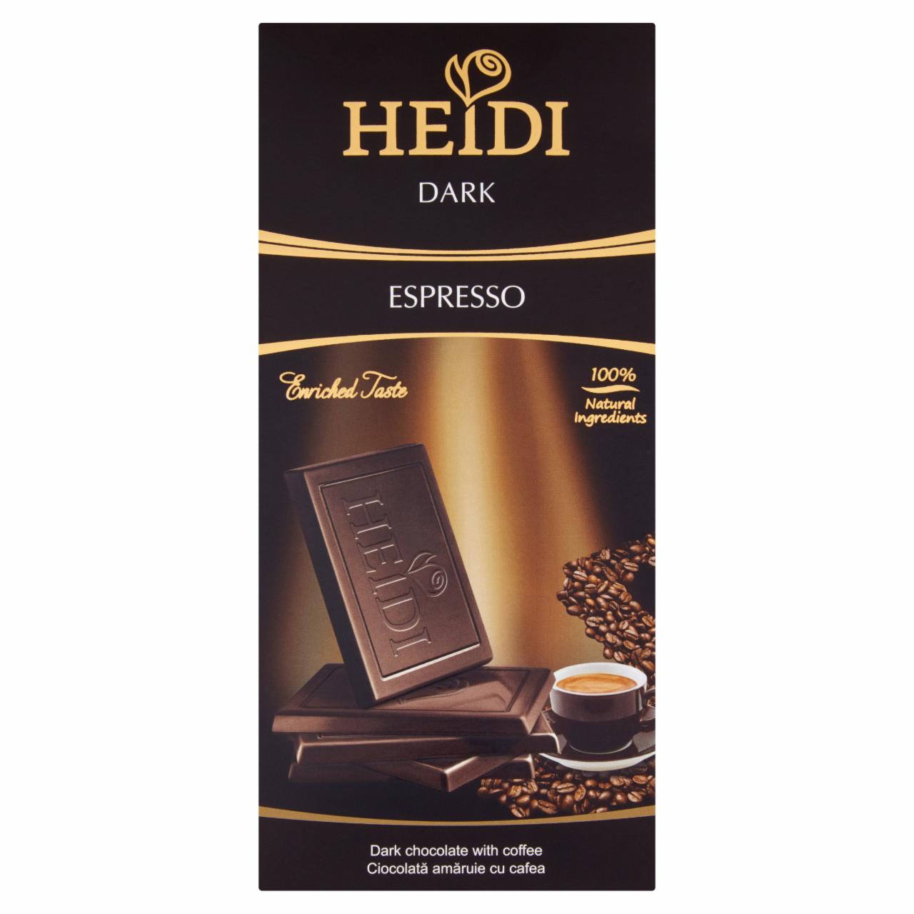 Zdjęcia - Heidi Dark Gorzka czekolada z kawą 80 g